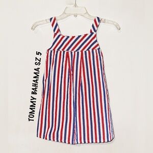 Tommy Bahama Red, White, and Blue Striped Dress EUC SZ 5